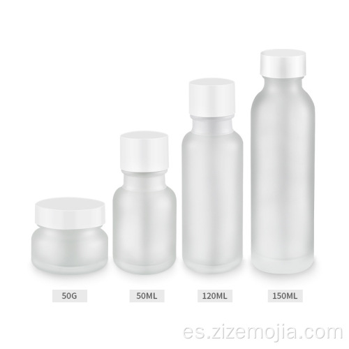 Nueva botella de loción de cristal cosmético de la llegada 50ml